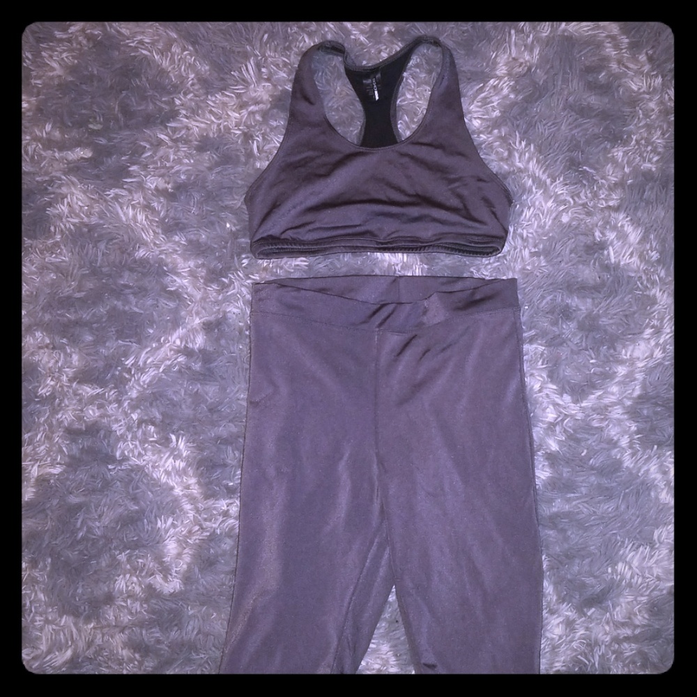 2 piece biker short set